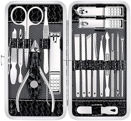 18PCS Ingrown Toenail Tool Ingrown Toenail Treatment Pedicure Tools，Ingrown Toenail Tool Kit Nail Clipper Set Pedicure Kit Ingrown Toenail Pedicure Tool By JTIEO… silver - BeesActive Australia