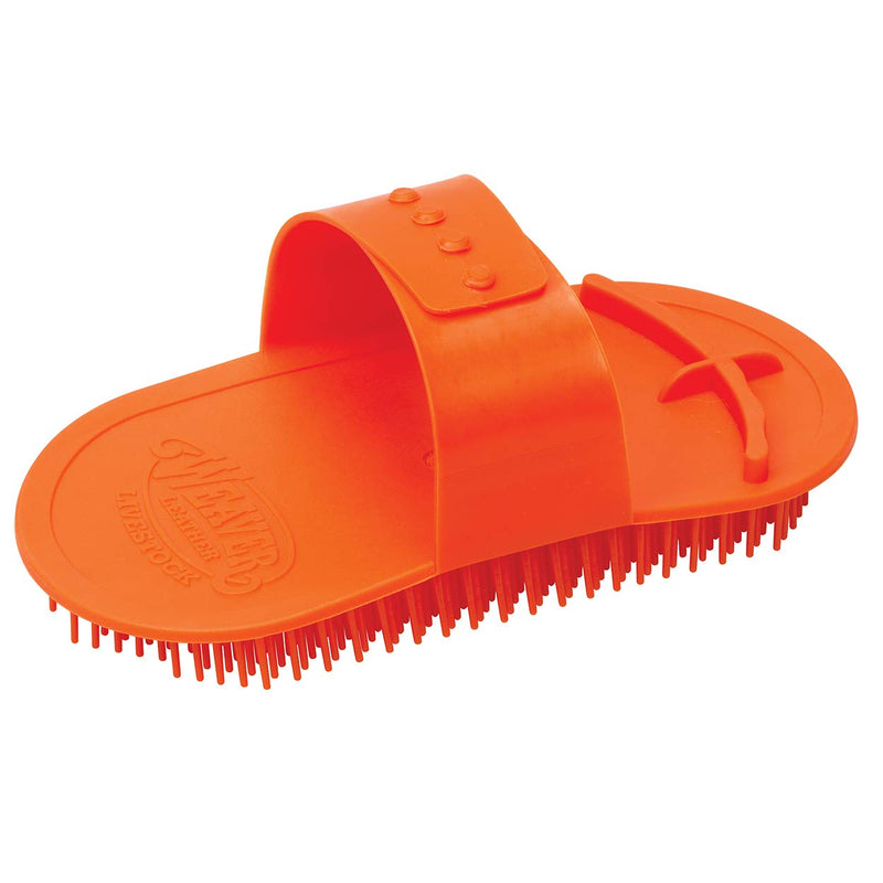 Weaver Livestock MASSAGE BRUSH, Orange - BeesActive Australia