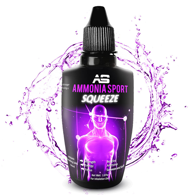 Smelling Salts for Athletes - Squeeze & Sniff! Pre-Activated Salt with Hundreds of Uses Per Bottle - Powerlifting Ammonia Inhalant - Rush, Alert Supplement - Inhalants for Fainting - by AmmoniaSport - BeesActive Australia