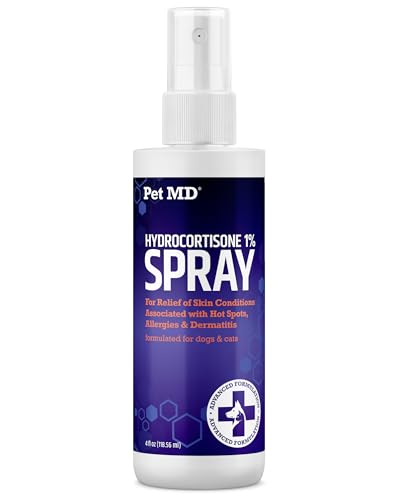 Pet MD Hydrocortisone Spray for Dogs, Cats, Horses - 4 oz