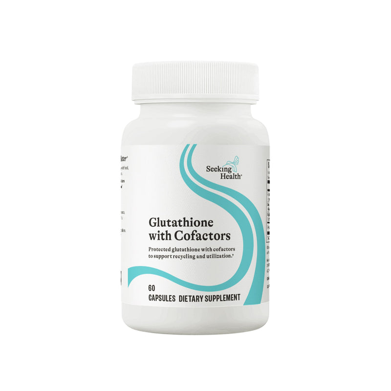 Seeking Health Glutathione Plus, 100 mg S-Acetyl-L Glutathione with Cofactors, Immune and Detoxification Support, Liver Health, Antioxidant and Free Radical Support, Vegetarian (60 Capsules)