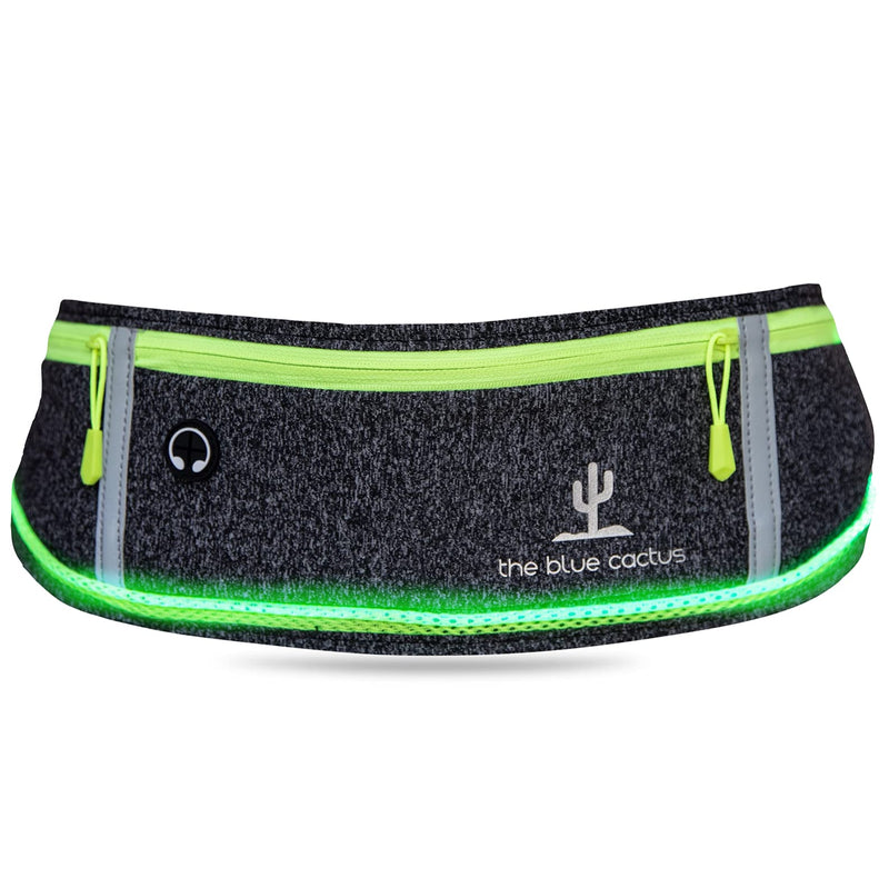 Reflective Running Light Belt with Zipper Pockets and USB Rechargeable, Night Safety Gear for Runners, Dog Walking Gear, Runners Reflective Belt Fits Women, Men, Kids, and Dogs - BeesActive Australia
