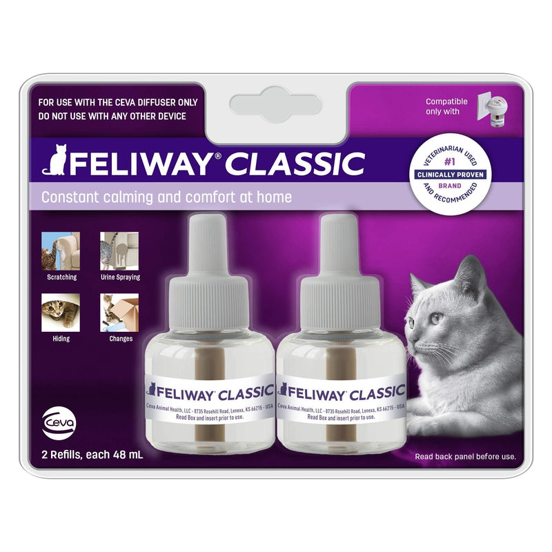 FELIWAY 30 Day Diffuser Refill for Cats, Pack of 2, 2 CT