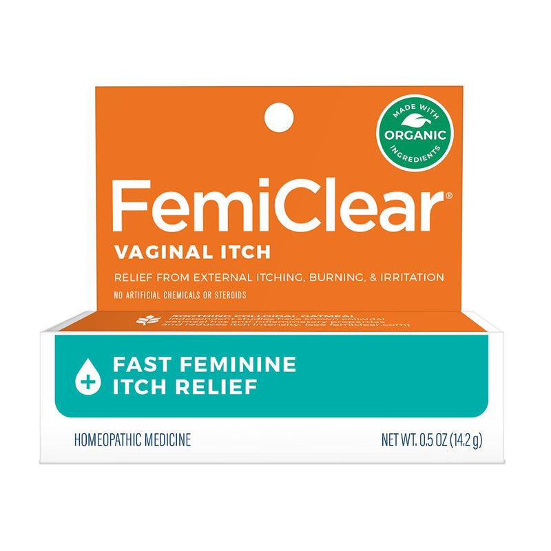 FemiClear Vaginal Itch Relief | Fast Feminine Itch Relief | Made with All-Natural & Organic Ingredients | Feminine Hygiene Products | Vaginal Health Cream | Relieve External Vaginal Itch | 0.5oz Tube - BeesActive Australia