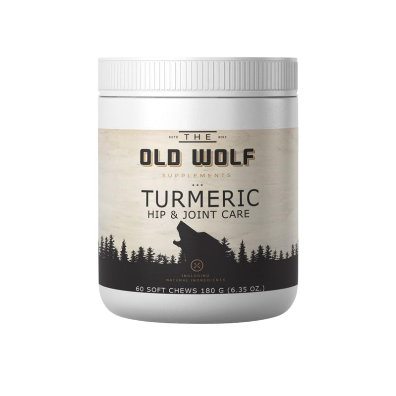 Turmeric Joint Supplement for Dogs: Pain Relief & Anti Inflammatory Support with Glucosamine, MSM, Beef Liver Powder, Egg Shell Membrane & Turmeric Root Blend - 60 Chews - PawsPlanet Australia