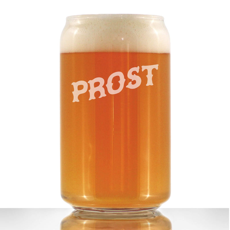 Prost - German Cheers - Fun Beer Can Pint Glasses - Germany Themed Party Decor for Men and Women - 16 oz Large Mug - BeesActive Australia