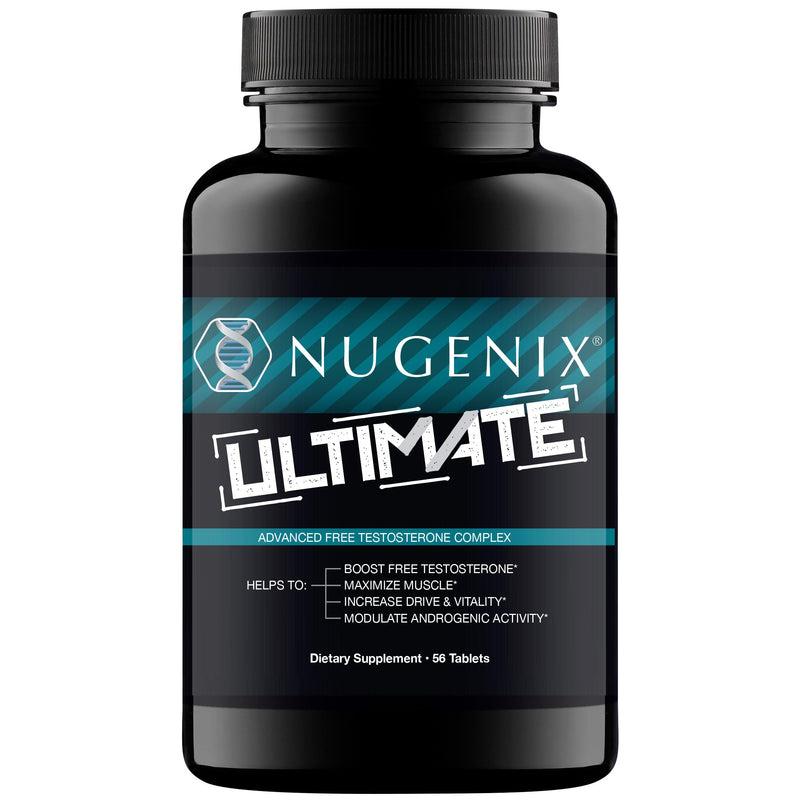 Nugenix Ultimate - Powerful Free Testosterone Booster for Men - 56 Count | Maximize Muscle, Increase Drive, Modulate Androgenic Activity 56 Count (Pack of 1)