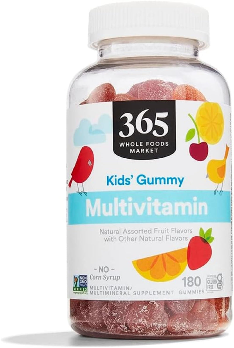 365 by Whole Foods Market, Children's Gummy Multivitamin 180 Count, 180 Count Fruit 180 Count (Pack of 1)