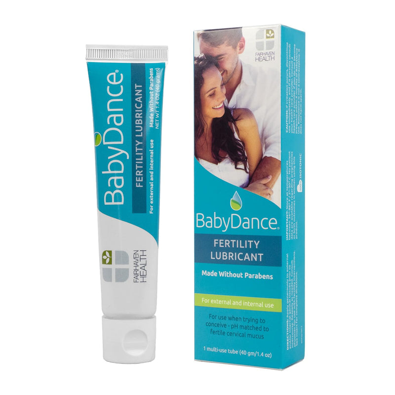 Fairhaven Health BabyDance Fertility Lubricant | for Women and Men Trying to get Pregnant | Water Based Personal Lube | Made Without Parabens | 40 Grams BabyDance Flip-Top Tube No Applicators - BeesActive Australia