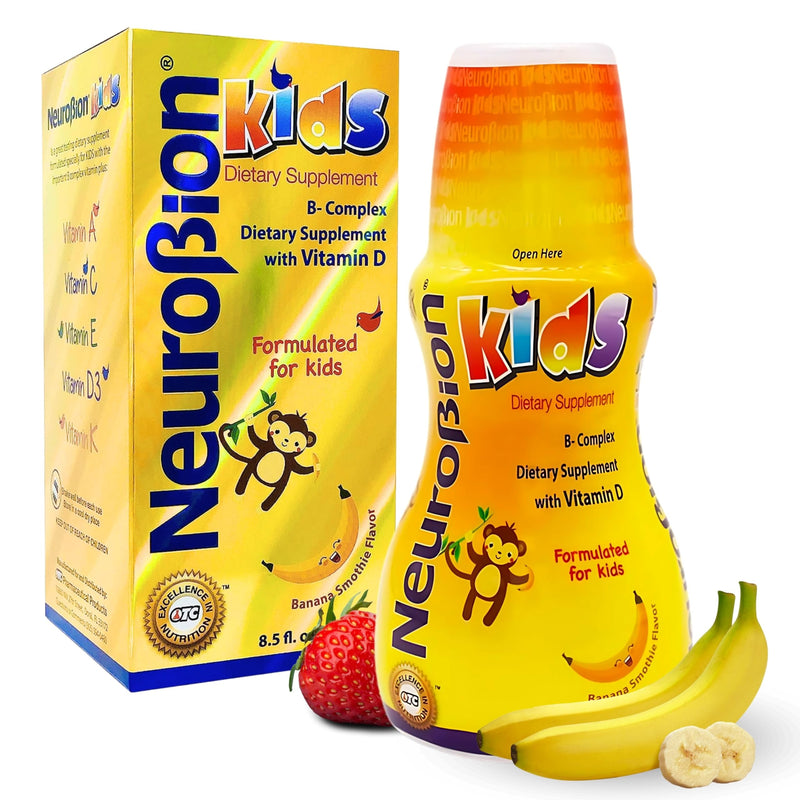 Neurobion Kids B Complex Liquid - Powerful Healthy Multivitamin for Children - 8.5 fl oz