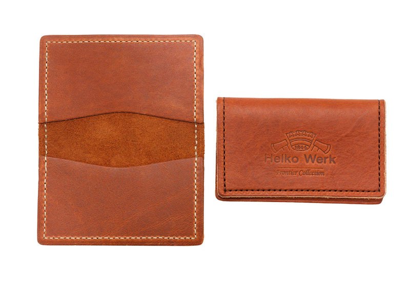 1844 Helko Werk Frontier Collection Leather Bifold Wallet - Wallets for Men Made in USA - Bifold wallet for men Thin Wallet Handmade Leather Wallet Mens Wallets #F8280 (Compact) Compact - BeesActive Australia