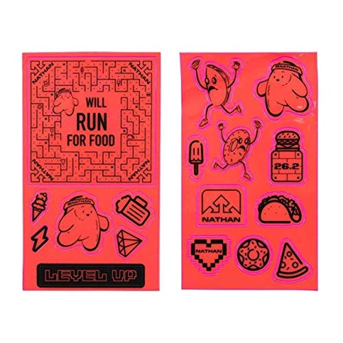 Nathan NS2068-0118-00 Reflective Sticker Pack - Hi Vis-Pink Will Run for