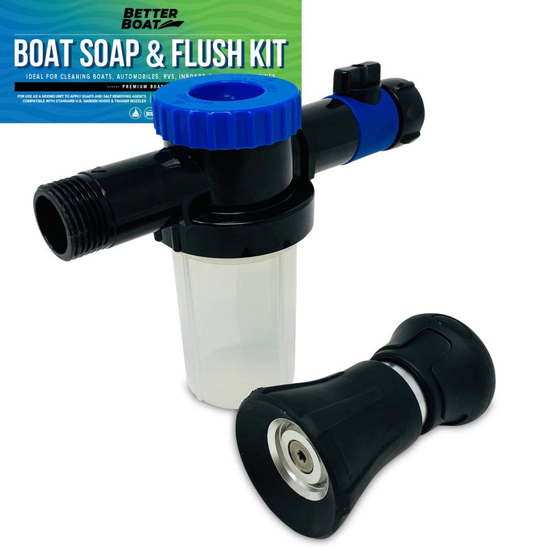 Wash Sprayer and Boat Engine Flush Kit, Water Hose Mixer for Salt Removal, Boat Flusher for Motor Muffs on Outboards and I/O, Soap Spray Car Cleaning Hose Adapter - BeesActive Australia