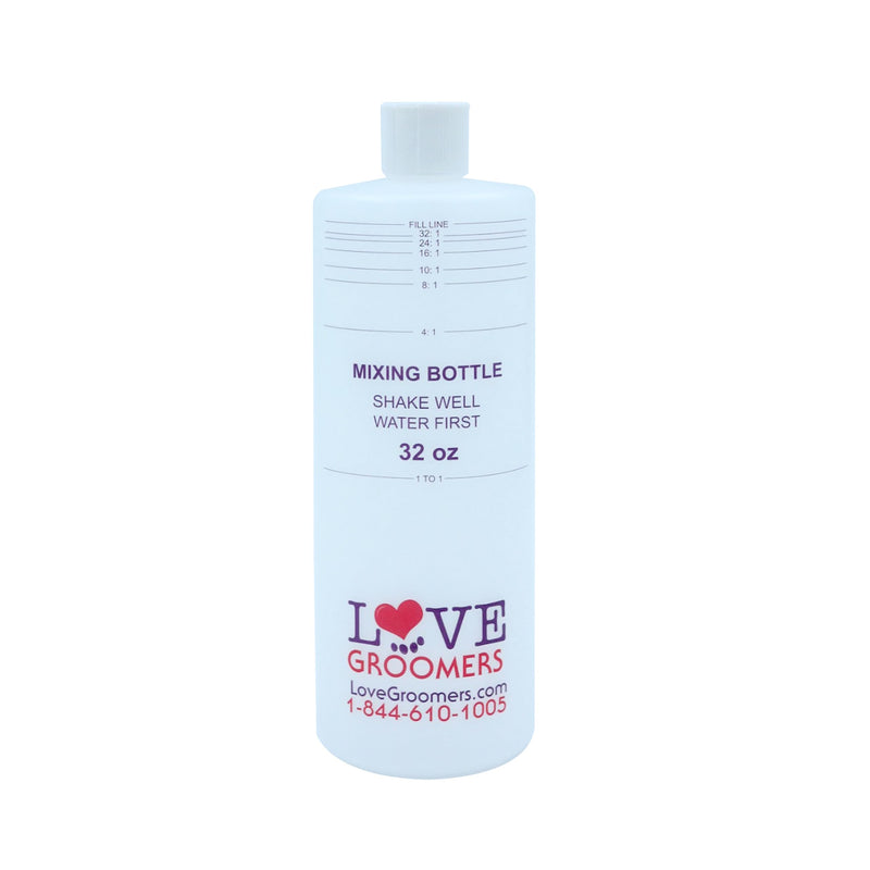 32oz Dilution Bottles - Set of 4 - Professional Pet Shampoo Dilution Bottles for Dog Grooming - Perfect Mixing Bottles for Shampoo, Conditioner, and Grooming Solutions 14716-4 - PawsPlanet Australia