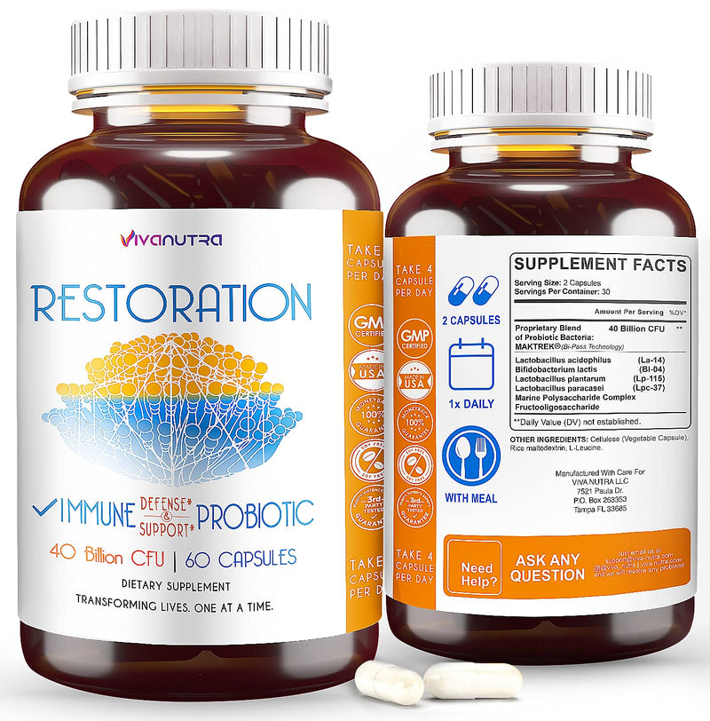 Restoration Toenail Fungus Treatment Probiotic Pills - Nail Fungus Treatment For Toenail, fungus Fungi Foot Repair Extra strength, Intensive Toe Nail renewal feet Fungus Supplement - Month Supply 60ct - BeesActive Australia