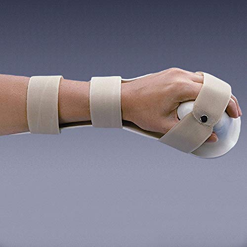 Rolyan Neutral Position Hand Splint, Right, Large Over 4" (10.2cm), 1/8" Polyform, Preformed Thermoplastic Splint, Functional & Neutral Hand Positioning, Allows Finger Flexion, & Wrist Extension