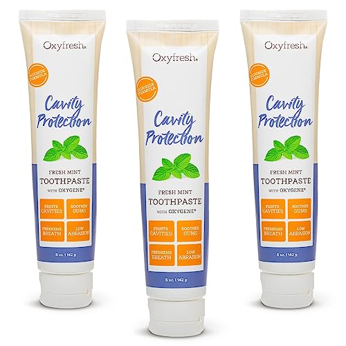 Oxyfresh Premium Cavity Protection – Fresh Mint Fluoride Toothpaste 3 Pack