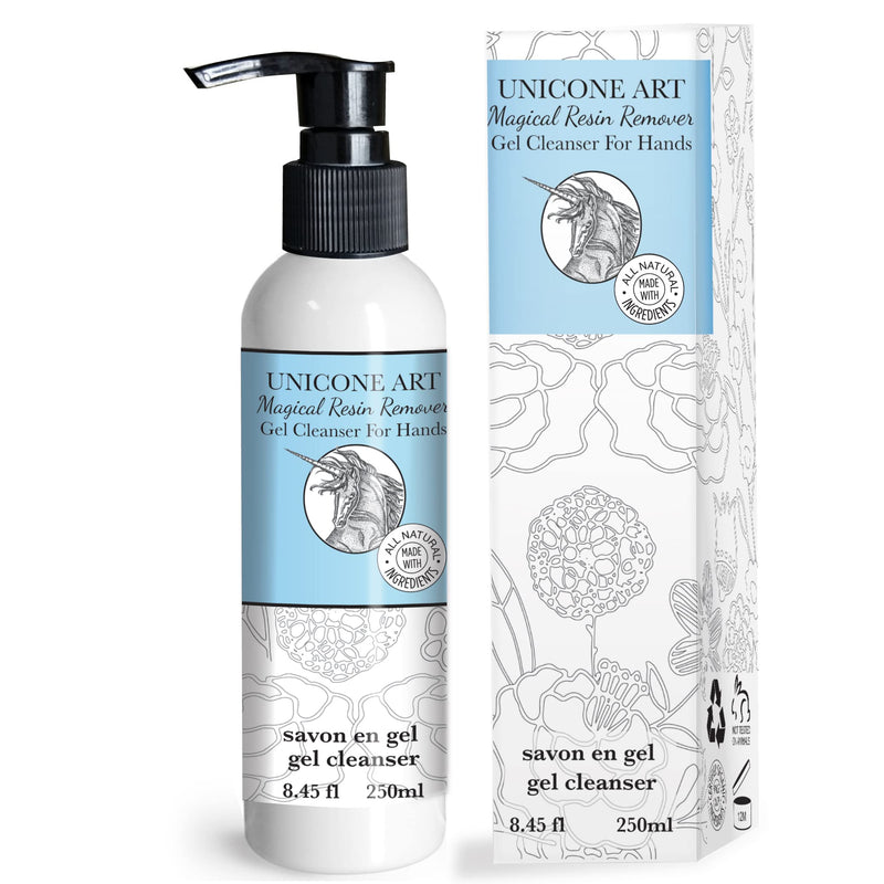 Magical Resin Remover - All Natural - Hand Gel Cleanser - Soap - Moisturizing - for Artists - for use with resin, glue, silicone, paint, epoxy, glitter - 8oz. - BeesActive Australia