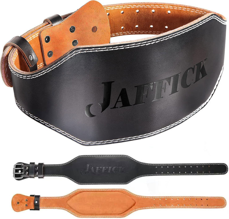 Genuine Leather Weight Lifting Belt for Men Gym Weight Belt Lumbar Back Support Powerlifting Weightlifting Heavy Duty Workout Training Strength Training Equipment L 6-Inch brown