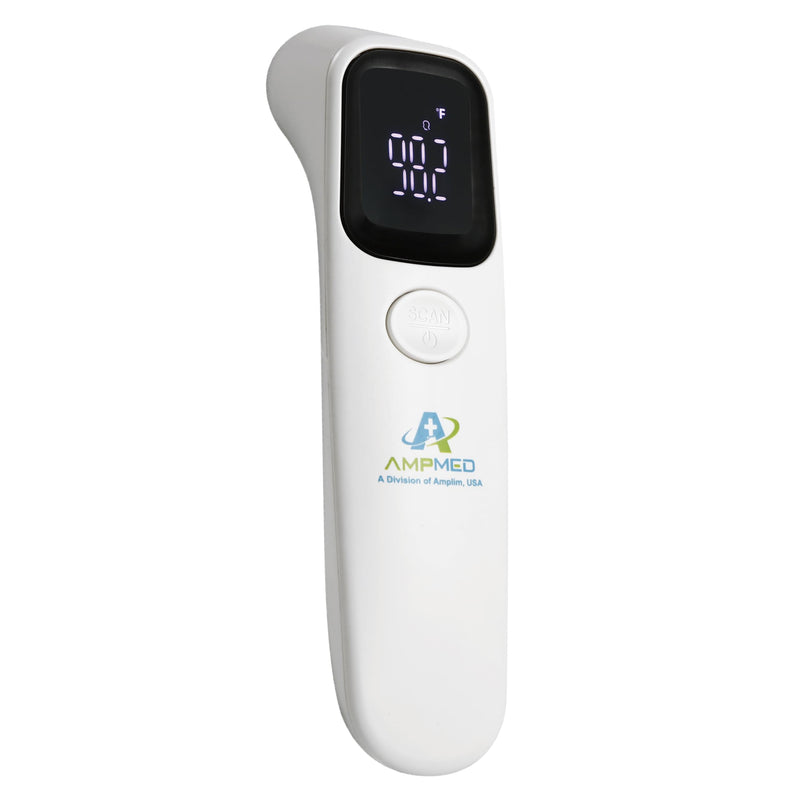 Amplim Baby Thermometer No Touch, Infrared Forehead Thermometer for Babies, Kids and Adults, Fast 1 Second Reading, LED Display, Fever Alert, °F/°C Switchable