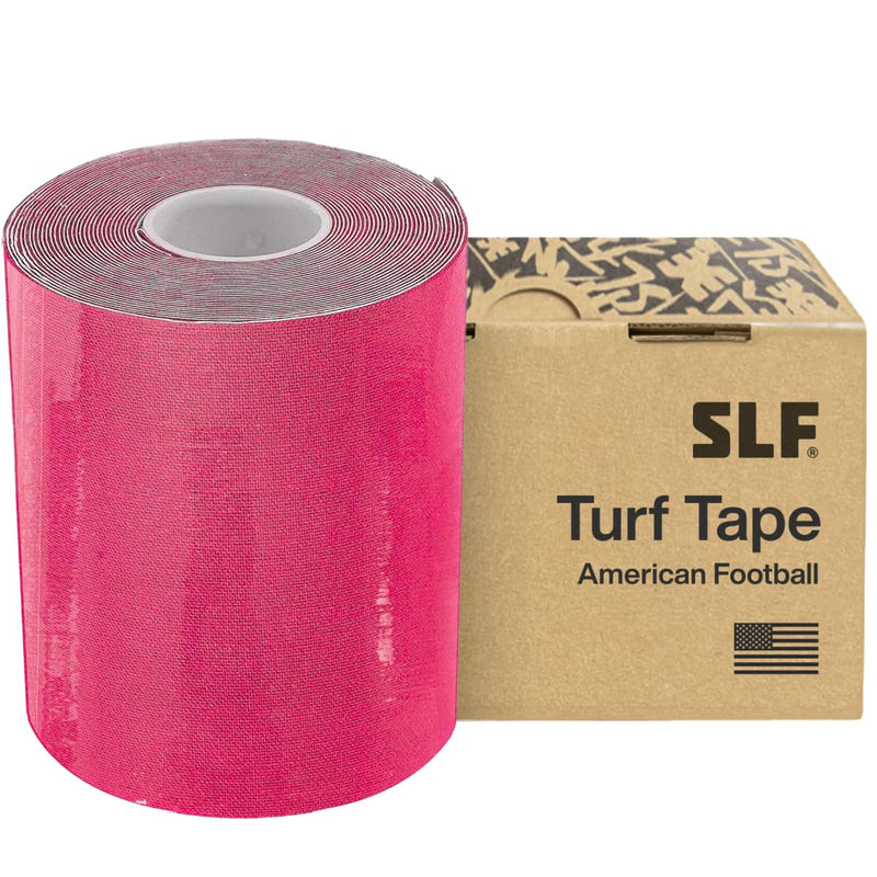 SLEEFS Pink Turf Tape Football - Extra Wide Waterproof Sports Athletic Tape - Flexible Breathable Ultra Sticky for Arms, Wrists, Ankles, Injuries - Lacrosse, Soccer, Baseball, Basketball