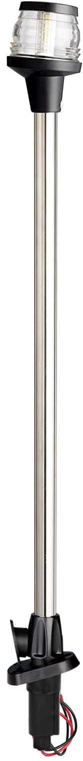 Young Marine All-Around LED Navigation Light with 2-Pin Standard Pole, 24" with Base Normal - BeesActive Australia
