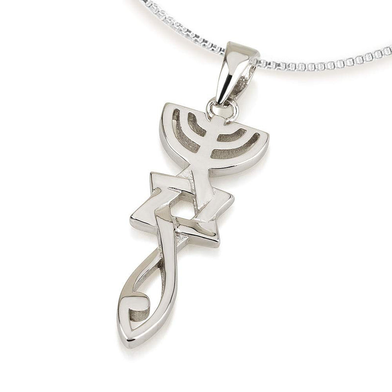 Grafted In Messianic Jewelry, Messianic Judaism, 925 Sterling Silver Messianic Jewish Necklace, Made In Israel, Rare Spiritual Bible Blessings Hebrew Holy Land Gifts Souvenirs Handmade - BeesActive Australia