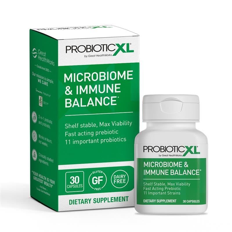 OmegaXL ProbioticXL Probiotic & Prebiotic, 30 Veggie Capsules 1 ProbioticXL