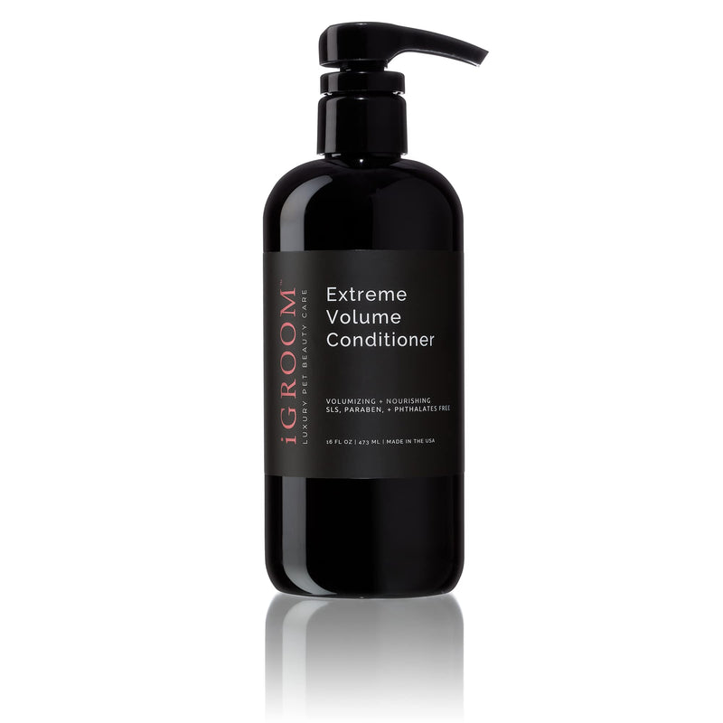iGroom Extreme Volume Dog Conditioner, Luxury Pet Beauty Care, Adds Body and Volume, Repairs Damage, Made in USA, 16 oz - PawsPlanet Australia