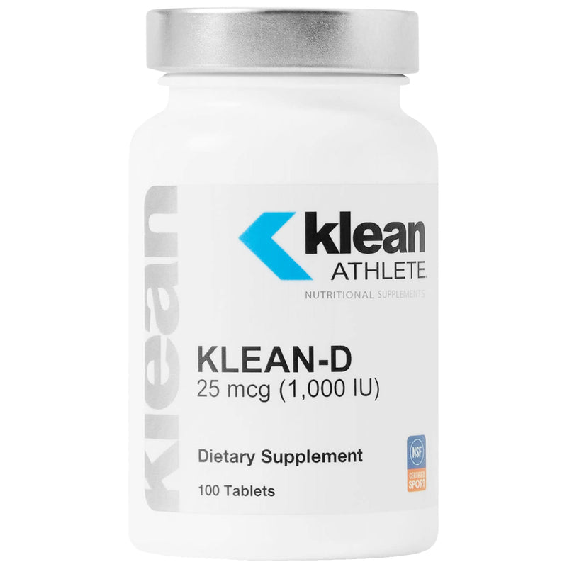 Klean Athlete Klean-D, 100 Tablets | 25 mcg (1,000 IU) Vitamin D3 to Support Immune Health, Musculoskeletal Strength and Physical Performance*