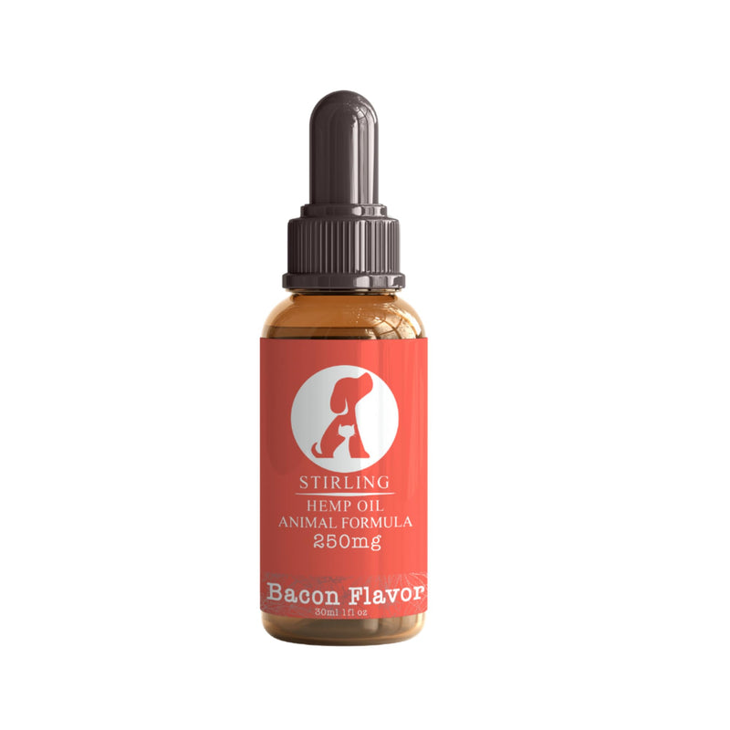 Stirling Powerful Hemp Oil for Dogs and Cats - Helps Relieve Pain and Sore Muscles - Reduces Dog and Cat Separation Anxiety - Calming - Relief - No Drowsiness - 250mg
