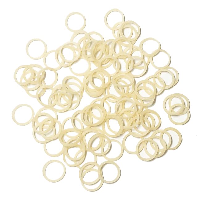 Pet Supply 200 Pack Tiny Rubber Bands Dog Hair Ties.3/8" Ivory Hair Rubber Bands for Dog Bows, Mini Rubber Bands for Hair,Dog Grooming Top Knots,Dog Bows,Braids,and Dreadlocks (Ivory) 200ct Ivory Latex Rubber Bands, 3/8" - BeesActive Australia