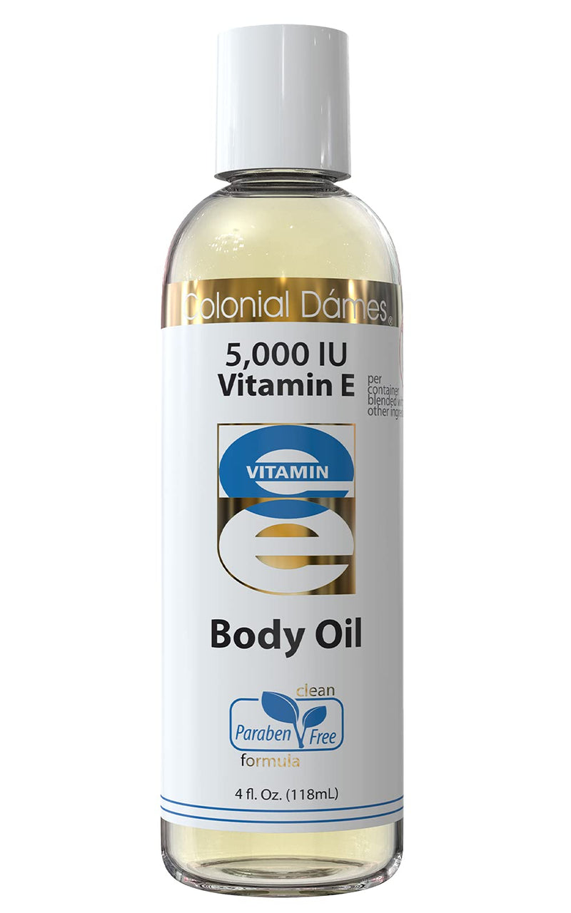 Colonial Dames 5,000 IU Vitamin E Oil Blend Skin Therapy Oil for Whole Body Vitamin E Body Oil for Hydrated Healthy Skin