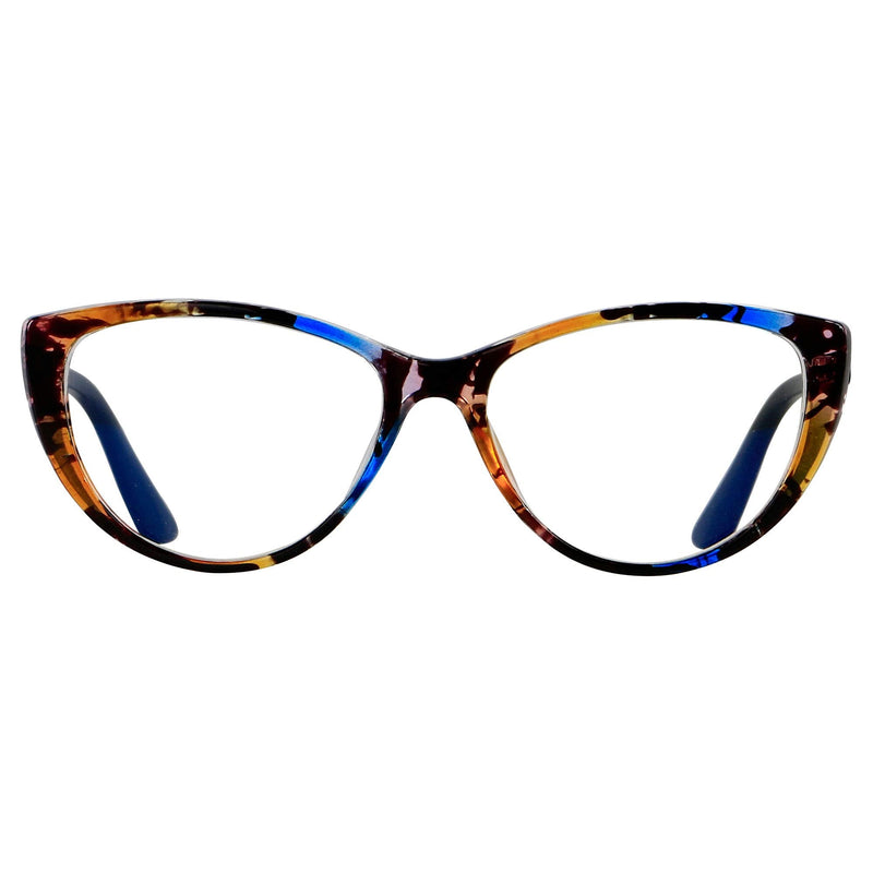 ANDWOOD Blue Light Blocking Glasses Women Bluelight Blocker Computer Cateye Clear Cat Eye Eyeglasses Frame AR003 Cateye Pattern | Anti-blue Light Lens - BeesActive Australia
