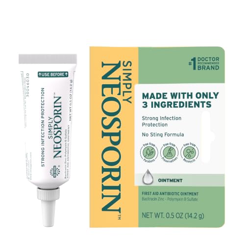 Simply Neosporin Antibiotic Ointment, 3-Ingredient Formula, 0.5 oz 0.5 Ounce
