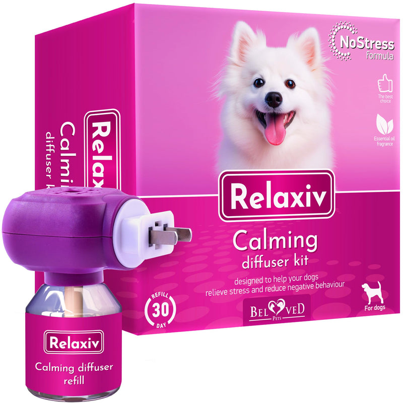 Calming Diffuser Kit for Dogs & Puppy - Pet Separation Anxiety Relief & Calm Pheromones Plug - Anti Stress Treatment Help with Fireworks, Aggression, Fighting & Other Problematic Behaviors - PawsPlanet Australia