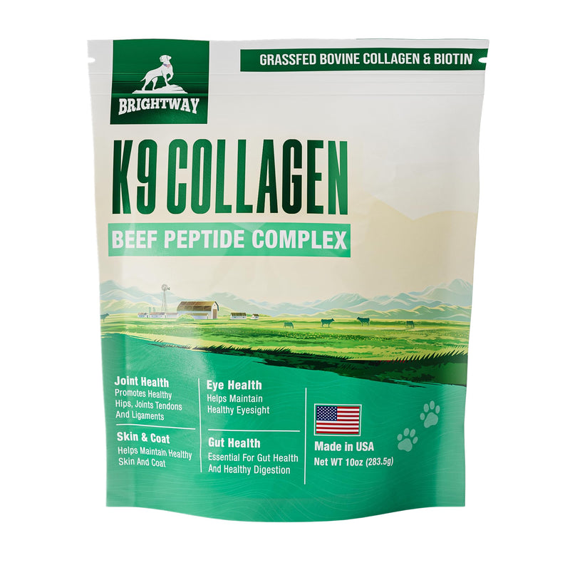 K9 Collagen PEPTIDE Complex W/BIOTIN - Hip & Joint Supplement for Dogs- Supports Healthy Joints, Skin & Coat – Helps in Recovery & Repair– 3+ Months Supply - Over 114 Servings! - PawsPlanet Australia