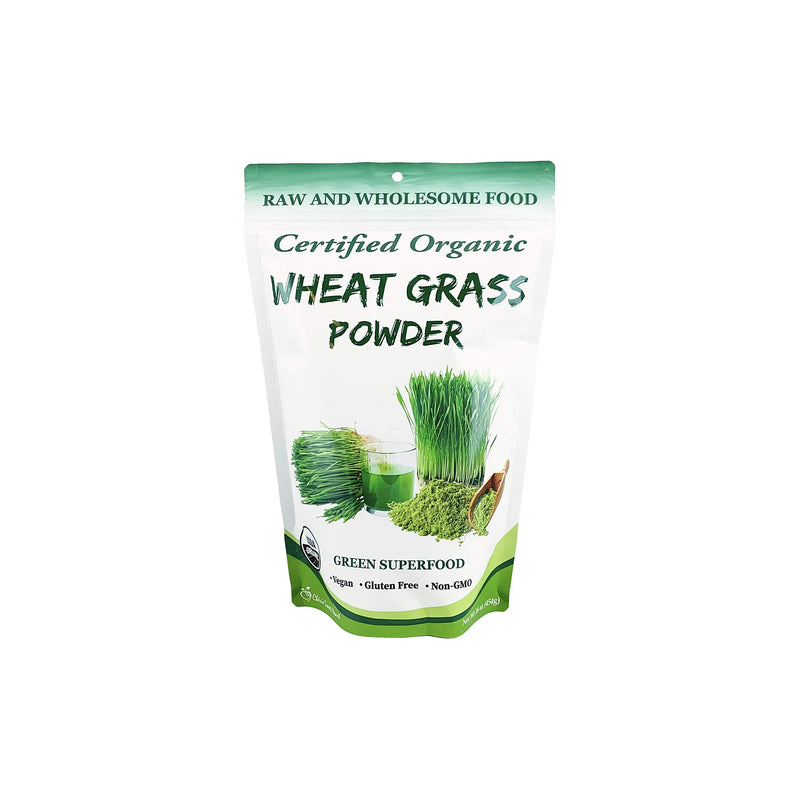 Cherie Sweet Heart Organic Wheat Grass Powder, Rich in Vitamins, Fibers, Fatty Acids and Minerals, Vegan Friendly (16 Ounce, 57 Servings) 16 Ounce (Pack of 1)