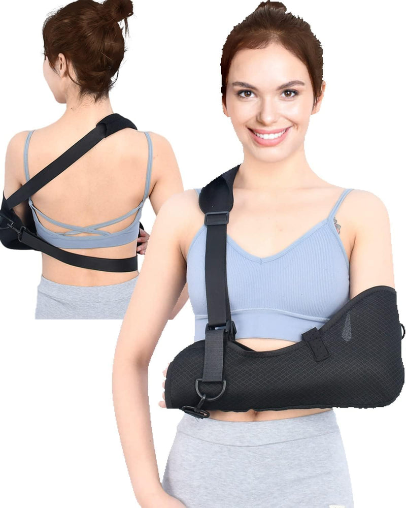VELPEAU Medical Sling Immobilizer - Rotator Cuff Support Brace - Comfortable for Shoulder Injury, Left and Right Arm, Men and Women, for Broken, Dislocated, Fracture, Strain (Large) Comfort Version Large (Pack of 1) - BeesActive Australia