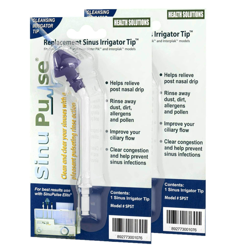 Sinupulse Elite Replacement Sinus Irrigator Tip (2 Pack) 2 Count (Pack of 1)