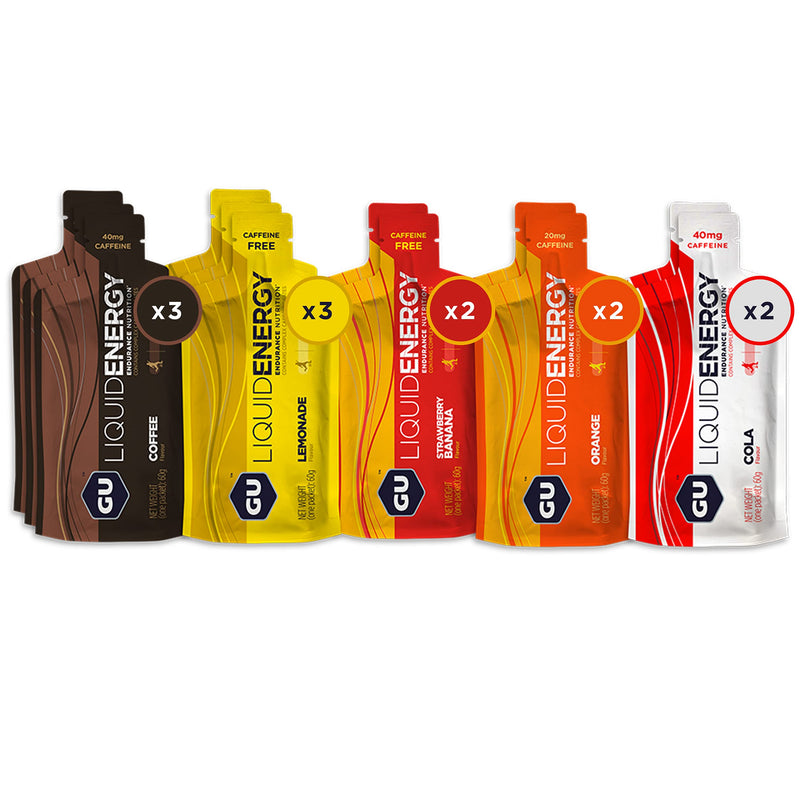 GU Energy Liquid Energy Gel With Complex Carbohydrates, 12-Count, Assorted Flavors Assorted Flavor - BeesActive Australia