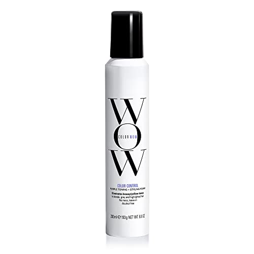 COLOR WOW Color Control Foam – Purple Toning for Blonde Hair