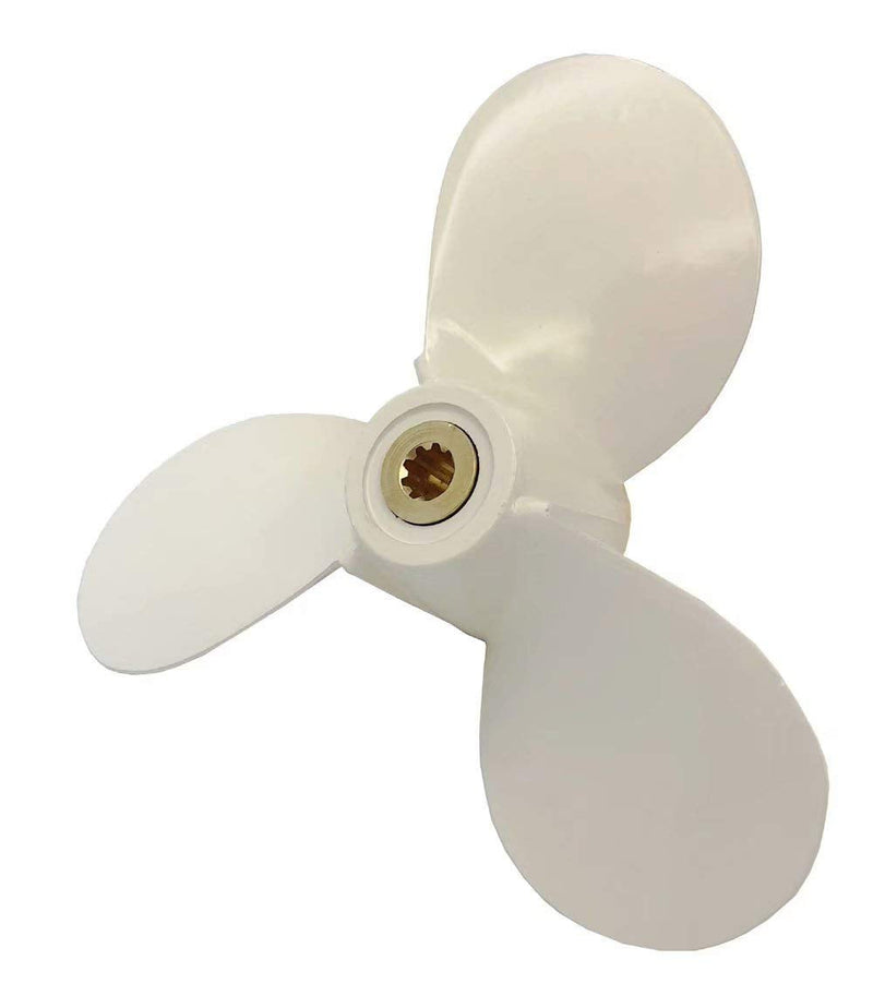 Boat Propeller for Yamaha 4hp 5hp 6hp 4A 4M 5M 5C F4 F6L F6S F5A F6C Yamaha Outboard Propeller 2/4-stroke Engine White 7 1/2" Dia. X 8" Pitch - BeesActive Australia