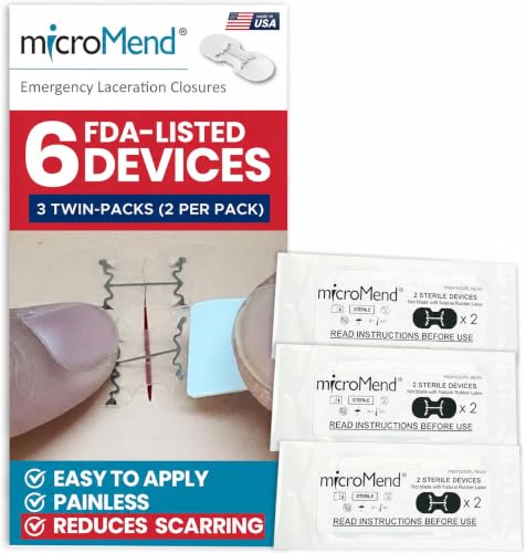 Emergency Wound Closure Kit - 6 Sterile Laceration Strips 6 Closures