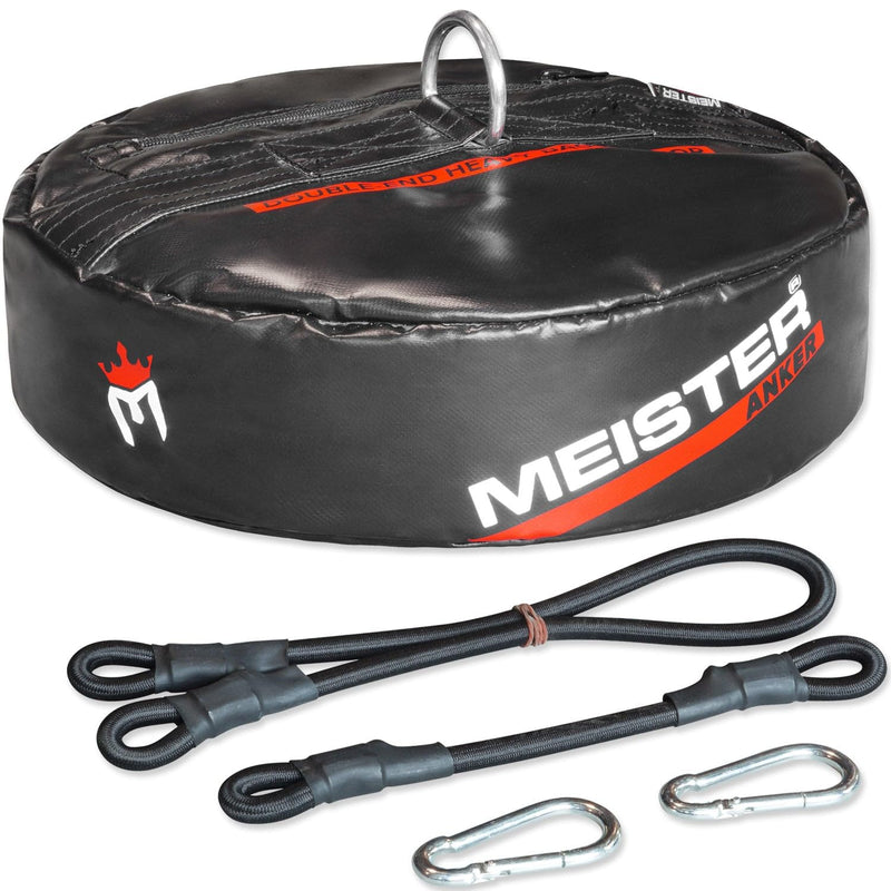 Meister Anker Double-End Boxing Heavy Bag Floor Anchor ANKER w/ 10" & 24" Bungees