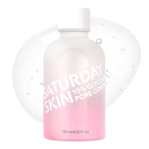 Saturday Skin Pore Clarifying Glycolic Acid Toner: Pore Minimizer Face Pore Toner