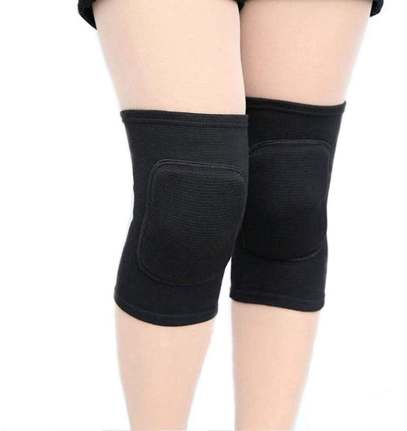 YICYC Volleyball Knee Pads for Dancers, Soft Breathable Knee Pads for Men Women Kids Knees Protective, Knee Brace for Volleyball Football Dance Yoga Tennis Running Cycling Workout Climbing Black Medium - BeesActive Australia