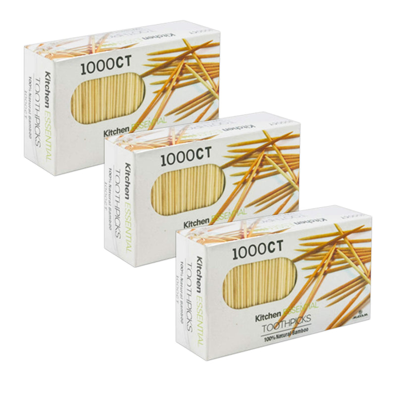 100% Natural Bamboo Toothpicks – Kitchen Essential (3000 Count) - BeesActive Australia