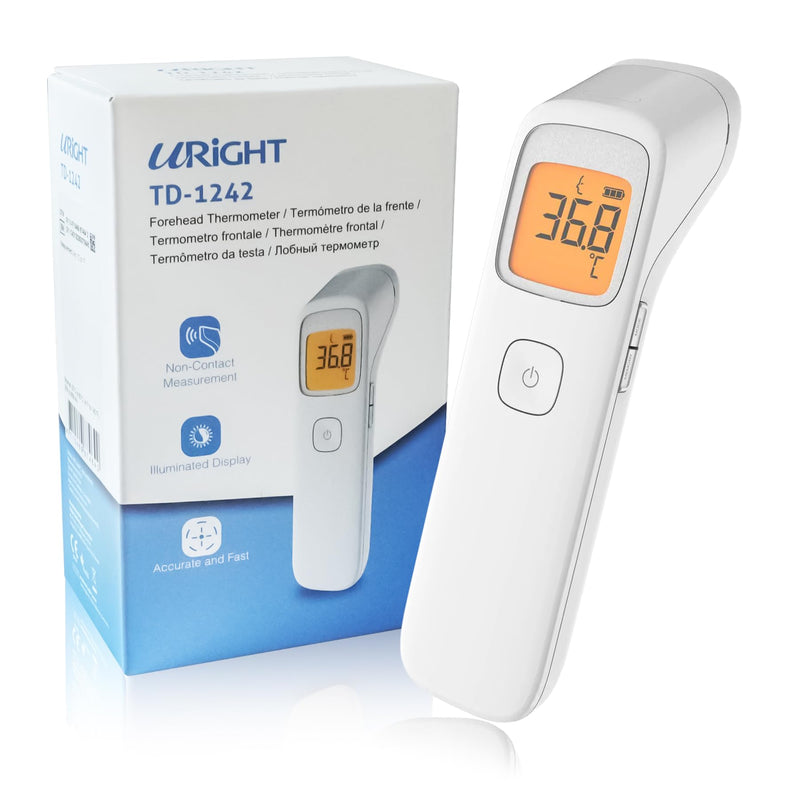 Infrared Non Contact Forehead Thermometer, Made in Taiwan, No Touch Digital Thermometer for Adult, Baby and Children