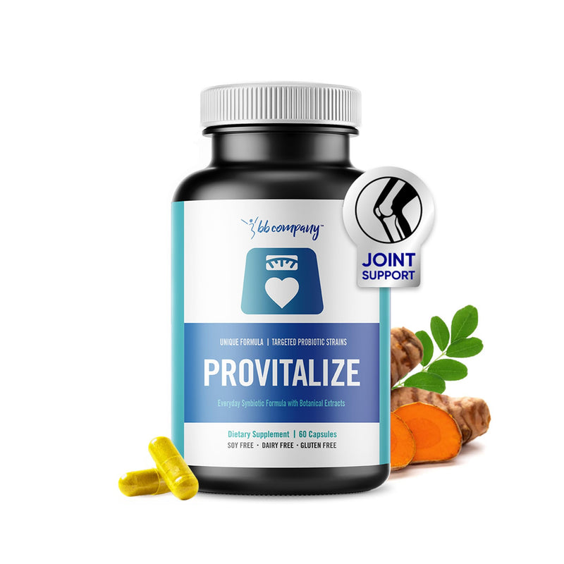 BB Company Provitalize | Probiotics for Women Digestive Health, Menopause, Joint Support | Sexy Midsection Curves, Bloat | Turmeric Curcumin Moringa | Gluten-Free & Shelf-Stable | Ages 40+ | 60 Ct 1